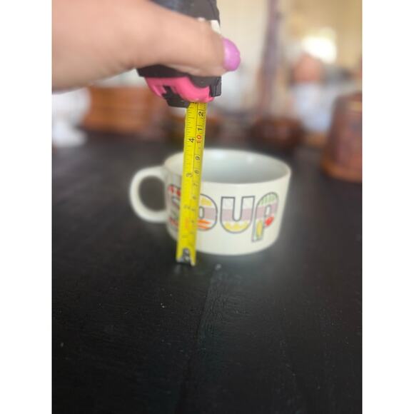 Mid Century Modern Soup Mug – Retro Graphic Design – 3” x 4.5” Single Cup - Picture 6 of 6